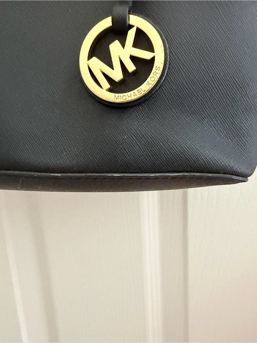 Michael Kors Black Tote with Gold Hardware